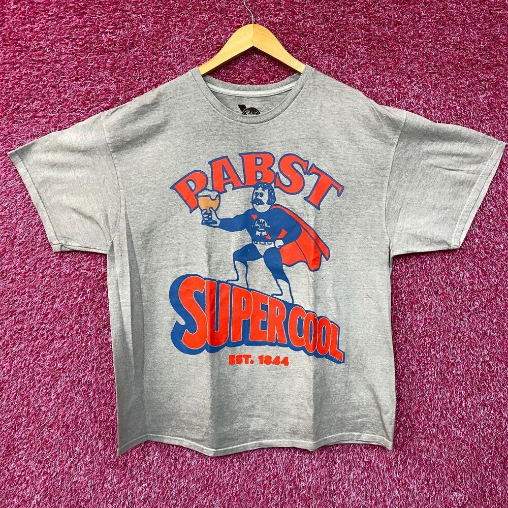 Pabst Blue Ribbon Supercool Man Retro T-Shirt M/L
